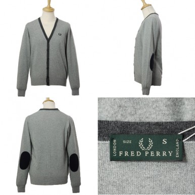 FRED PERRY CARDIGAN IN LANA E BOTTONI